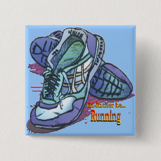 Chapa Cuadrada Estaría corriendo bastante - las zapatillas de