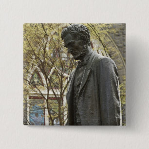 Chapa Cuadrada Estatua de Abraham Lincoln, Portland, Oregon