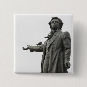 Chapa Cuadrada Estatua de Alexander Pushkin, San Petersburgo