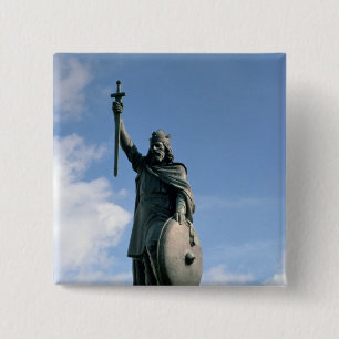 Chapa Cuadrada Estatua de Alfred el grande