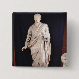 Chapa Cuadrada Estatua de César Augustus