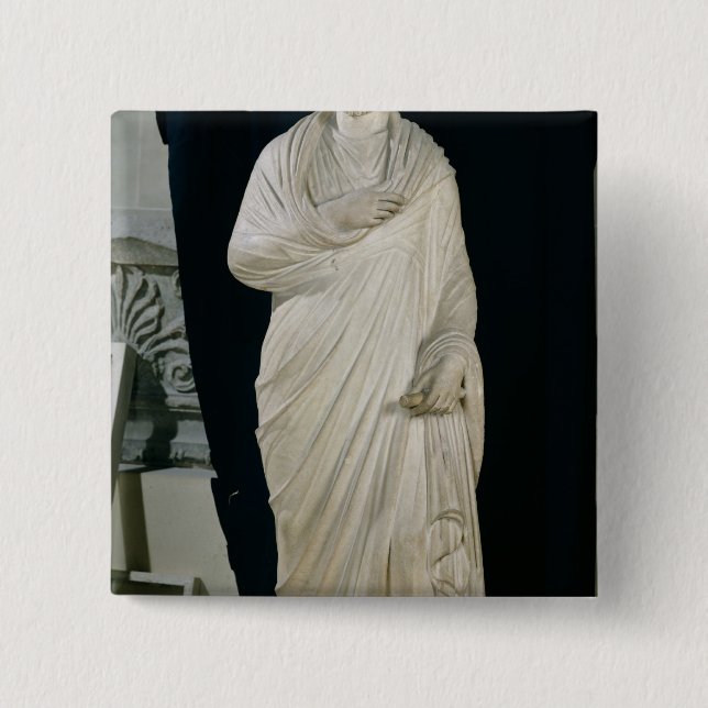 Chapa Cuadrada Estatua de juliano la apóstata (Anverso)