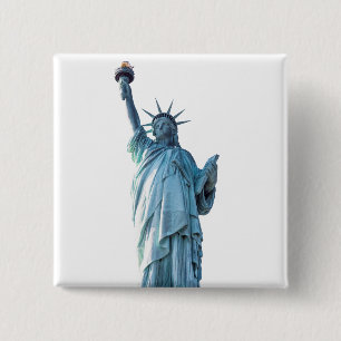 Chapa Cuadrada Estatua de la Libertad Ciudad de Nueva York