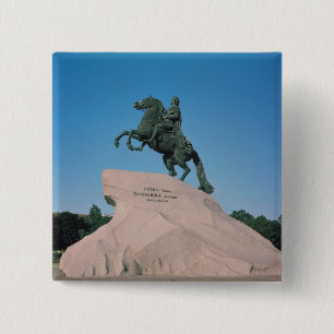 Chapa Cuadrada Estatua ecuestre de Peter I el grande, 1782