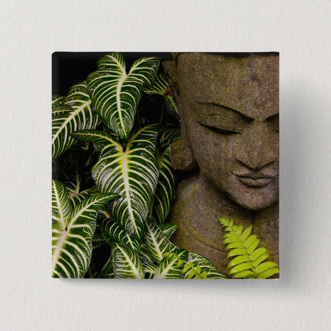 Chapa Cuadrada Estatua en una información de ubicación del (Anverso)