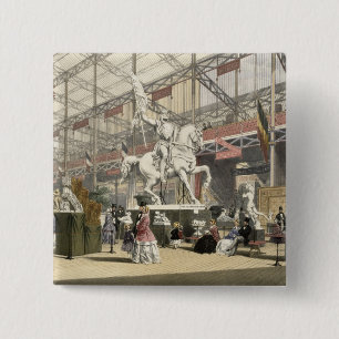 Chapa Cuadrada Estatuas en la sección de Bélgica del gran Exhibi