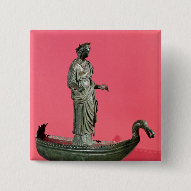 Chapa Cuadrada Estatuilla de la diosa Sequana (Anverso)