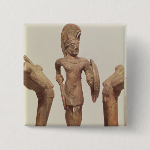Chapa Cuadrada Estatuilla de un guerrero, c.490 A.C.