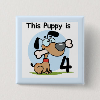 Chapa Cuadrada Este cachorro camisetas y regalos de cumpleaños