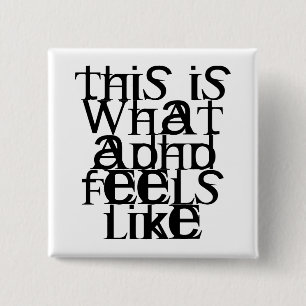 Chapa Cuadrada Éste es ADHD