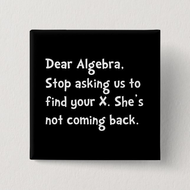 Chapa Cuadrada Estimada Algebra (Anverso)