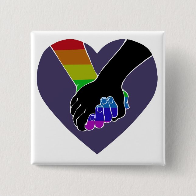 Chapa Cuadrada Estoy llevando a cabo su mano (v.2) al lado de los (Anverso)