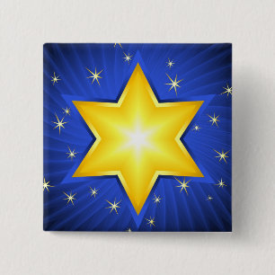 Chapa Cuadrada Estrella de David