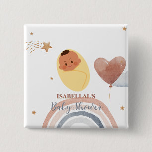 Chapa Cuadrada Estrella lunar corta ducha de bebé en África