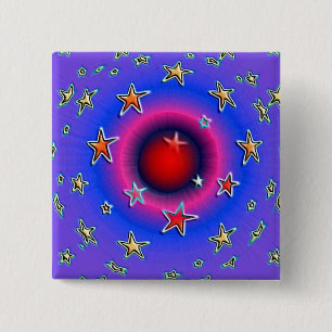Chapa Cuadrada Estrellas