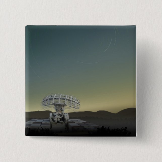 Chapa Cuadrada Estrellas de Swirling (Anverso)