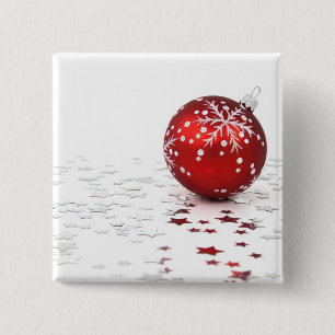 Chapa Cuadrada Estrellas del día de fiesta del navidad