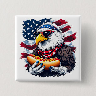 Chapa Cuadrada Estrellas, rayas y picaduras de martilleo