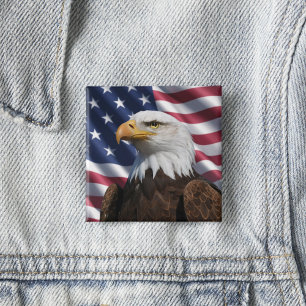 Chapa Cuadrada Estrellas y águilas