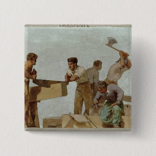 Chapa Cuadrada Estructura de madera