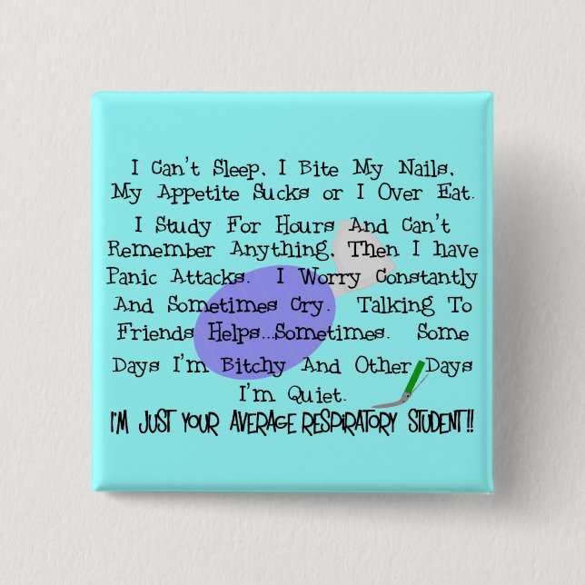 Chapa Cuadrada Estudiante respiratorio medio (Anverso)