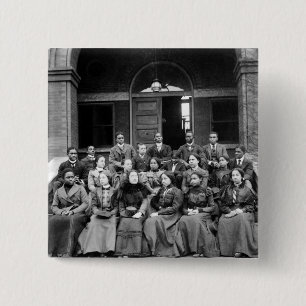 Chapa Cuadrada Estudiantes universitarios de Fisk: 1899