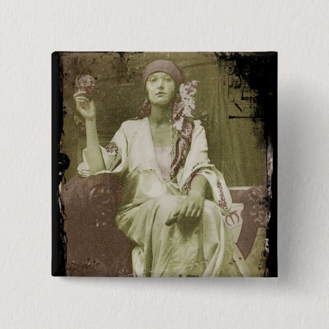 Chapa Cuadrada Estudio de la mujer (Anverso)