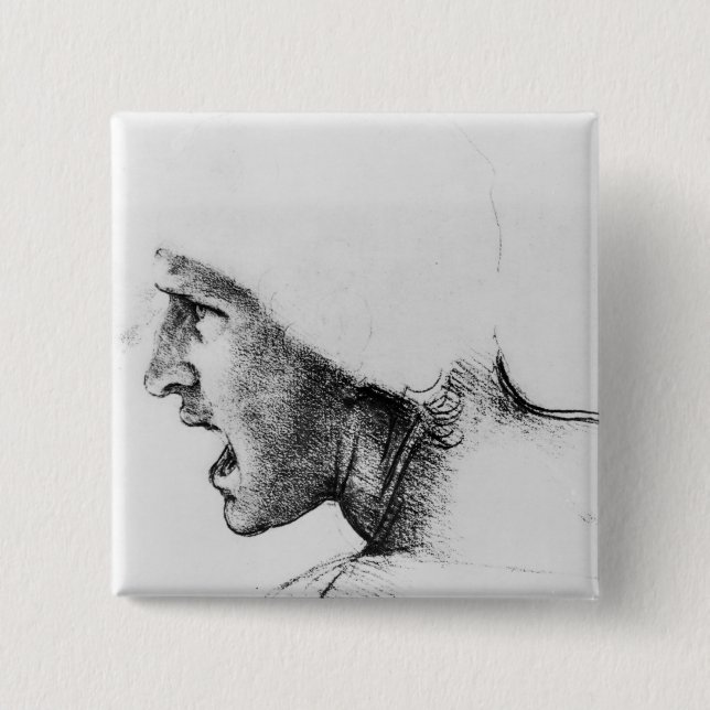 Chapa Cuadrada Estudio para la cabeza de un soldado (Anverso)