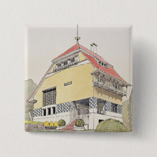 Chapa Cuadrada Estudio para la casa de Olbrich, Darmstad, de