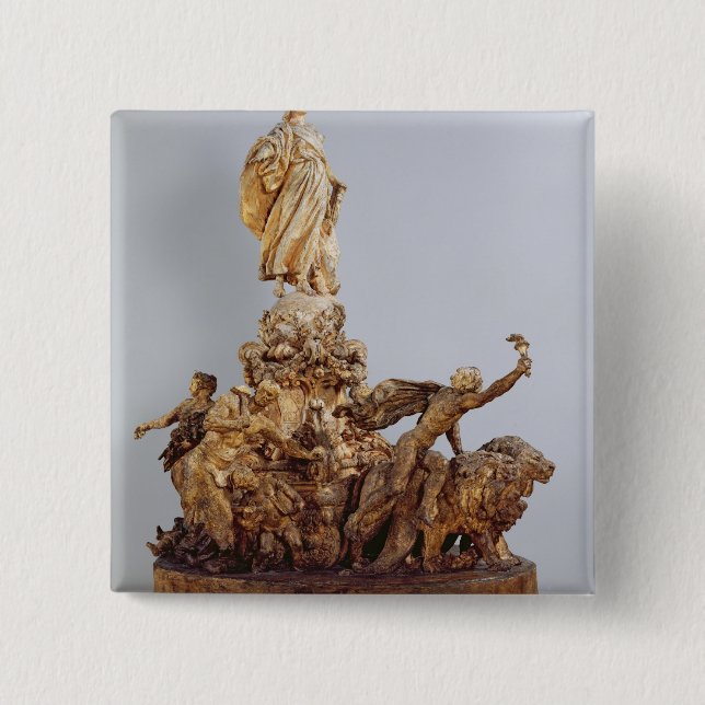 Chapa Cuadrada Estudio para Triumph de la república (Anverso)