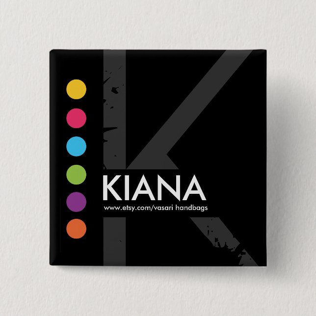 Chapa Cuadrada Etiqueta conocida moderna (Anverso)