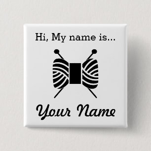 Chapa Cuadrada Etiqueta del nombre del fiesta del arte que hace