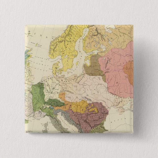 Chapa Cuadrada Etnográfico, Europa (Anverso)