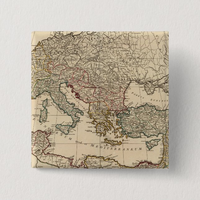 Chapa Cuadrada Europa 10 (Anverso)