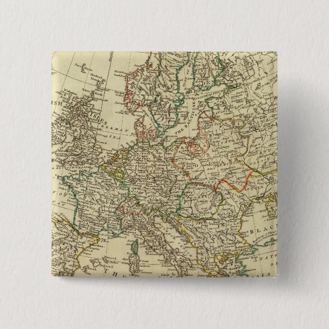 Chapa Cuadrada Europa 43 (Anverso)