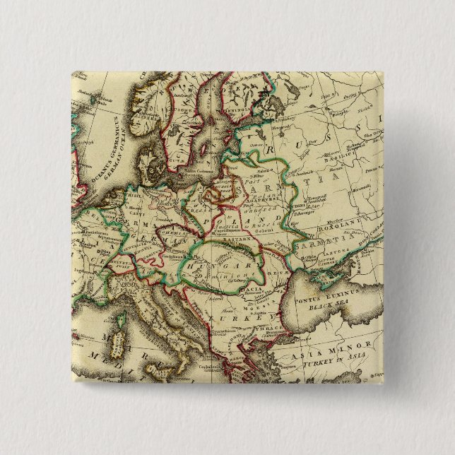 Chapa Cuadrada Europa antigua, moderna (Anverso)