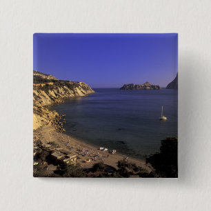 Chapa Cuadrada Europa, España, Baleares, Ibiza, Cala d'Hort