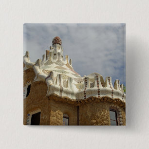 Chapa Cuadrada Europa, España, Catalunya, Barcelona. Park Guell, 