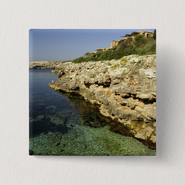Chapa Cuadrada Europa, España, Menorca, Binibeca. 2 (Anverso)