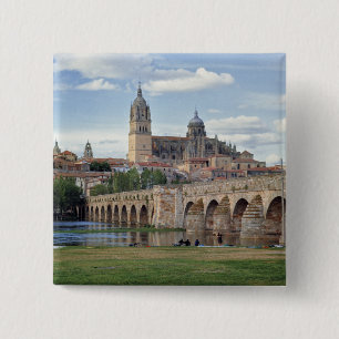 Chapa Cuadrada Europa, España, Salamanca. El puente romano sobre