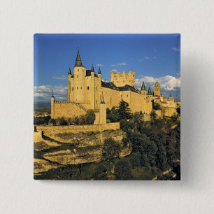 Chapa Cuadrada Europa, España, Segovia. El imponente Alcázar,