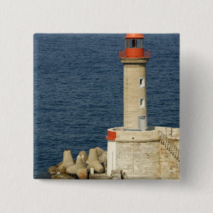 Chapa Cuadrada Europa, Francia, Córcega, Bastia. Puerto