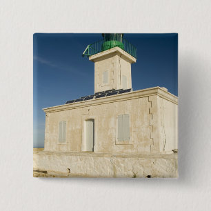 Chapa Cuadrada Europa, Francia, Córcega, Isla Roja. Faro