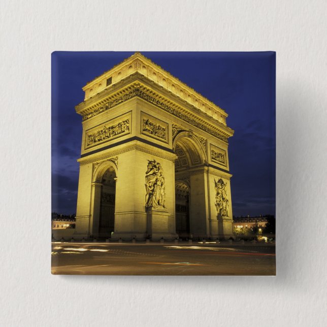 Chapa Cuadrada Europa, Francia, París. Arco de Triunfo (Anverso)