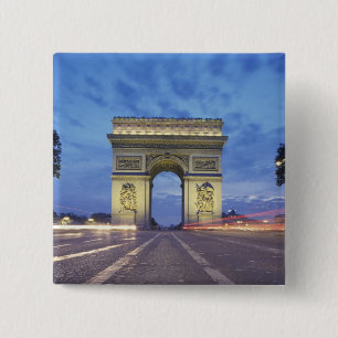 Chapa Cuadrada Europa, Francia, París. Arco de Triunfo visto