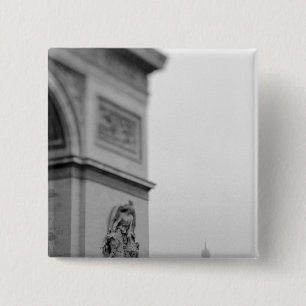 Chapa Cuadrada Europa, Francia, París. Arco de Triunfo y 2