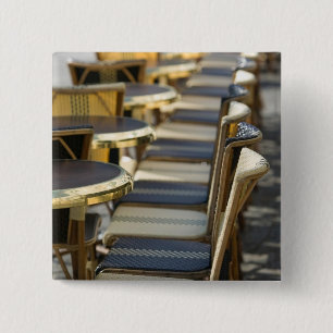 Chapa Cuadrada Europa, Francia, París, Beaubourg: Mesas de Café /