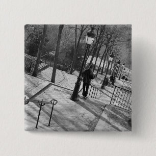 Chapa Cuadrada Europa, Francia, París y Montmartre: Por la mañana