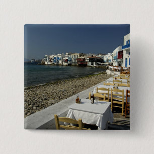 Chapa Cuadrada Europa, Grecia, Mykonos. Vistas del litoral