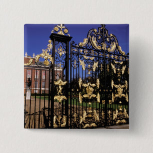 Chapa Cuadrada Europa, Inglaterra, Londres. Puerta dorada fuera d